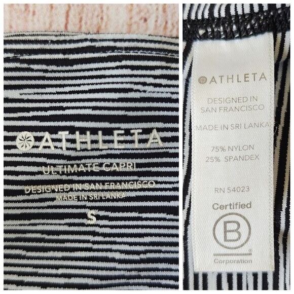 Athleta Ultimate Linear Lines Capri sz S - Picture 10 of 12
